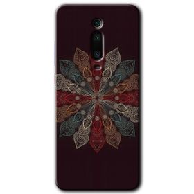 Xiaomi Mi 9T Mandala Patterns Kaleidoscope Baskılı Uyumlu Silikon Kılıf