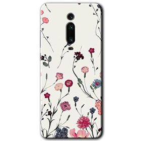 Xiaomi Mi 9T Mat Çiçek Baskılı Uyumlu Silikon Kılıf