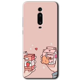 Xiaomi Mi 9T Meyveli Süt Baskılı Uyumlu Silikon Kılıf