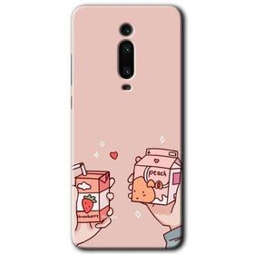 Xiaomi Mi 9T Meyveli Süt Baskılı Uyumlu Silikon Kılıf