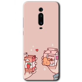 Xiaomi Mi 9T Meyveli Süt Baskılı Uyumlu Silikon Kılıf