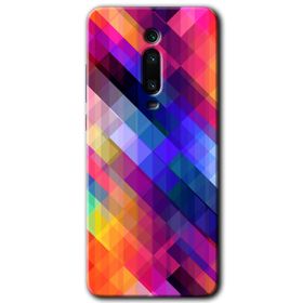 Xiaomi Mi 9T Multi Oblique Baskılı Uyumlu Silikon Kılıf