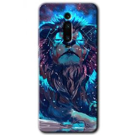 Xiaomi Mi 9T Neon Aslan Baskılı Uyumlu Silikon Kılıf