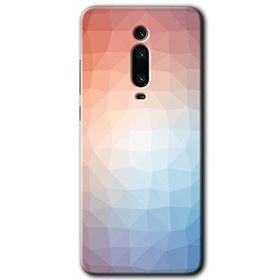 Xiaomi Mi 9T Polygon Graident 3 Baskılı Uyumlu Silikon Kılıf