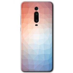Xiaomi Mi 9T Polygon Graident 3 Baskılı Uyumlu Silikon Kılıf