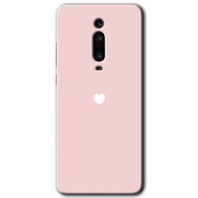 Xiaomi Mi 9T Sade Kalp Baskılı Uyumlu Silikon Kılıf