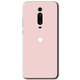 Xiaomi Mi 9T Sade Kalp Baskılı Uyumlu Silikon Kılıf