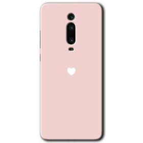Xiaomi Mi 9T Sade Kalp Baskılı Uyumlu Silikon Kılıf