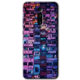 Xiaomi Mi 9T Şehir Görünümü Baskılı Uyumlu Silikon Kılıf