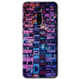 Xiaomi Mi 9T Şehir Görünümü Baskılı Uyumlu Silikon Kılıf