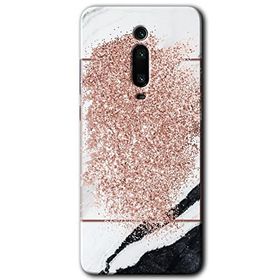 Xiaomi Mi 9T Simli Mermer Baskılı Uyumlu Silikon Kılıf