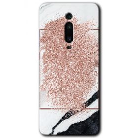 Xiaomi Mi 9T Simli Mermer Baskılı Uyumlu Silikon Kılıf