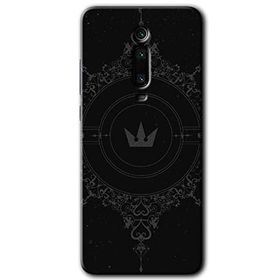 Xiaomi Mi 9T Siyah Mandala 1 Baskılı Uyumlu Silikon Kılıf