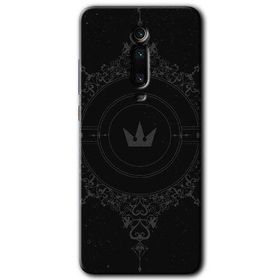Xiaomi Mi 9T Siyah Mandala 1 Baskılı Uyumlu Silikon Kılıf