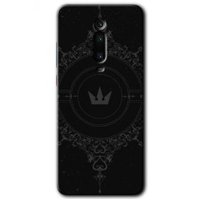 Xiaomi Mi 9T Siyah Mandala 1 Baskılı Uyumlu Silikon Kılıf