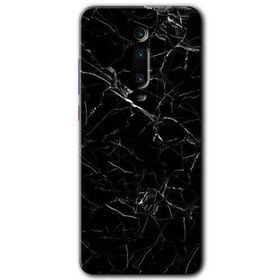 Xiaomi Mi 9T Siyah Mermer Baskılı Uyumlu Silikon Kılıf