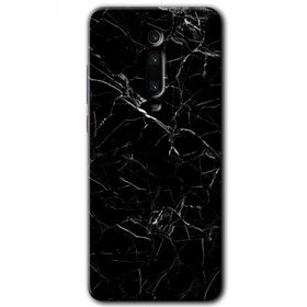 Xiaomi Mi 9T Siyah Mermer Baskılı Uyumlu Silikon Kılıf