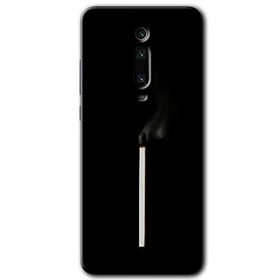Xiaomi Mi 9T Sönmüş Kibrit Baskılı Uyumlu Silikon Kılıf