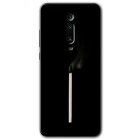 Xiaomi Mi 9T Sönmüş Kibrit Baskılı Uyumlu Silikon Kılıf