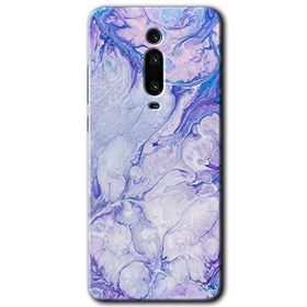Xiaomi Mi 9T Spots Lilac Baskılı Uyumlu Silikon Kılıf