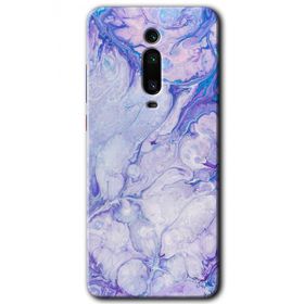 Xiaomi Mi 9T Spots Lilac Baskılı Uyumlu Silikon Kılıf