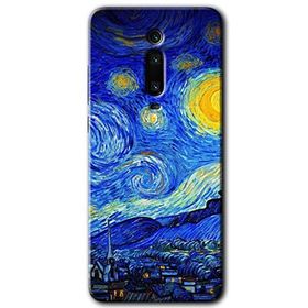 Xiaomi Mi 9T Starry Night Baskılı Uyumlu Silikon Kılıf