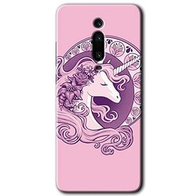 Xiaomi Mi 9T Unicorn Pembe Baskılı Uyumlu Silikon Kılıf