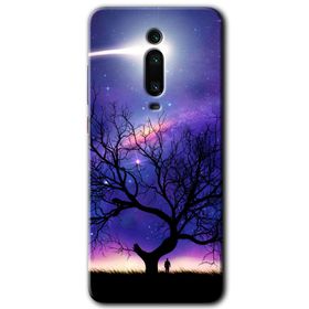 Xiaomi Mi 9T Uzay Silüet Baskılı Uyumlu Silikon Kılıf