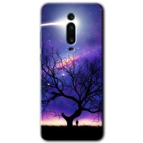 Xiaomi Mi 9T Uzay Silüet Baskılı Uyumlu Silikon Kılıf