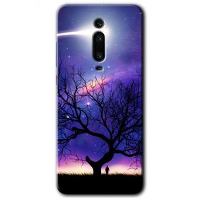 Xiaomi Mi 9T Uzay Silüet Baskılı Uyumlu Silikon Kılıf