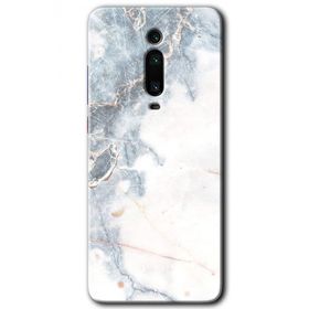 Xiaomi Mi 9T White Marble Baskılı Uyumlu Silikon Kılıf