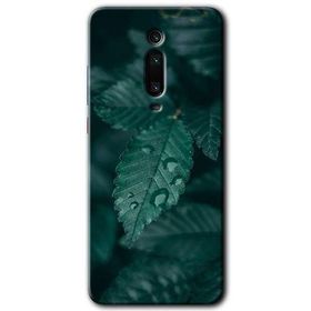 Xiaomi Mi 9T Yağmurlu Yaprak Baskılı Uyumlu Silikon Kılıf