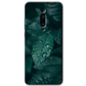 Xiaomi Mi 9T Yağmurlu Yaprak Baskılı Uyumlu Silikon Kılıf