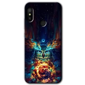 Xiaomi Mi A2 Lite Ballı Baykuş Baskılı Uyumlu Silikon Kılıf