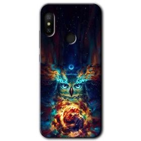 Xiaomi Mi A2 Lite Ballı Baykuş Baskılı Uyumlu Silikon Kılıf