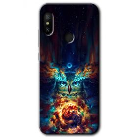 Xiaomi Mi A2 Lite Ballı Baykuş Baskılı Uyumlu Silikon Kılıf