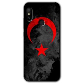 Xiaomi Mi A2 Lite Bezdum Da Baskılı Uyumlu Silikon Kılıf