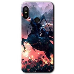 Xiaomi Mi A2 Lite Bloodhorne Baskılı Uyumlu Silikon Kılıf