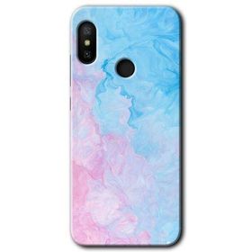 Xiaomi Mi A2 Lite Blue Art Baskılı Uyumlu Silikon Kılıf