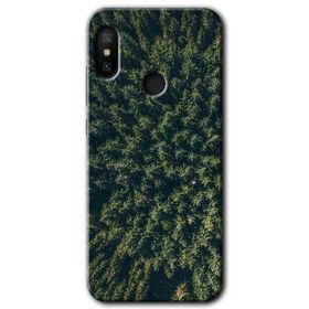 Xiaomi Mi A2 Lite Çam Ağacı Ormanı Baskılı Uyumlu Silikon Kılıf