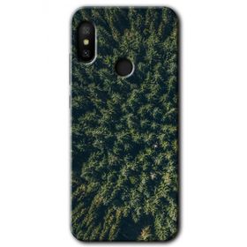 Xiaomi Mi A2 Lite Çam Ağacı Ormanı Baskılı Uyumlu Silikon Kılıf