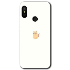 Xiaomi Mi A2 Lite Cat Minimalism Baskılı Uyumlu Silikon Kılıf