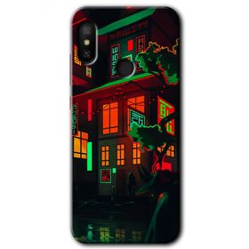 Xiaomi Mi A2 Lite China Street Baskılı Uyumlu Silikon Kılıf