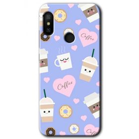 Xiaomi Mi A2 Lite Coffee Cake Baskılı Uyumlu Silikon Kılıf