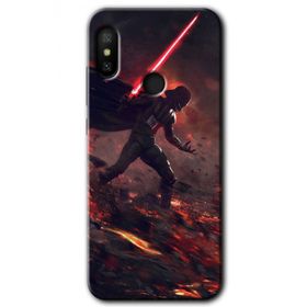 Xiaomi Mi A2 Lite Darh Vader Wars Baskılı Uyumlu Silikon Kılıf
