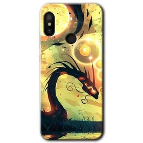 Xiaomi Mi A2 Lite Digital Dragon Baskılı Uyumlu Silikon Kılıf