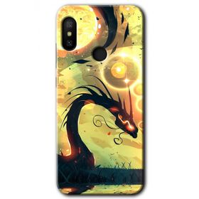 Xiaomi Mi A2 Lite Digital Dragon Baskılı Uyumlu Silikon Kılıf