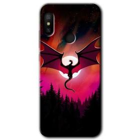 Xiaomi Mi A2 Lite Dragon Night Baskılı Uyumlu Silikon Kılıf