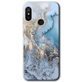 Xiaomi Mi A2 Lite Eski Mermer Baskılı Uyumlu Silikon Kılıf