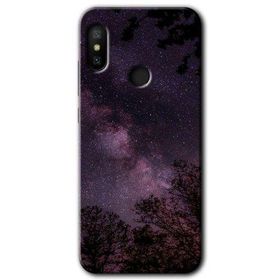 Xiaomi Mi A2 Lite Gece Galaksi Baskılı Uyumlu Silikon Kılıf